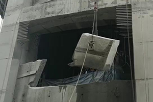 煙囪開孔現(xiàn)場(chǎng)